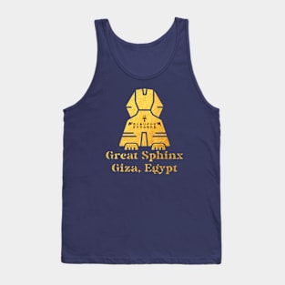 F&B Printer- Great Sphinx: Giza, Egypt Tank Top